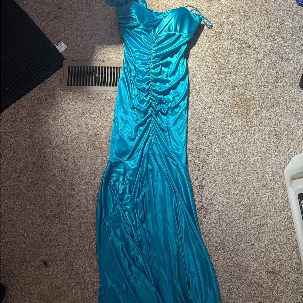 Jump Turquoise One-Shoulder Dress